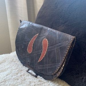 Leather clutch from Nigeria
